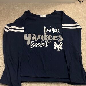 New York Yankees Navy Long Sleeve Shirt